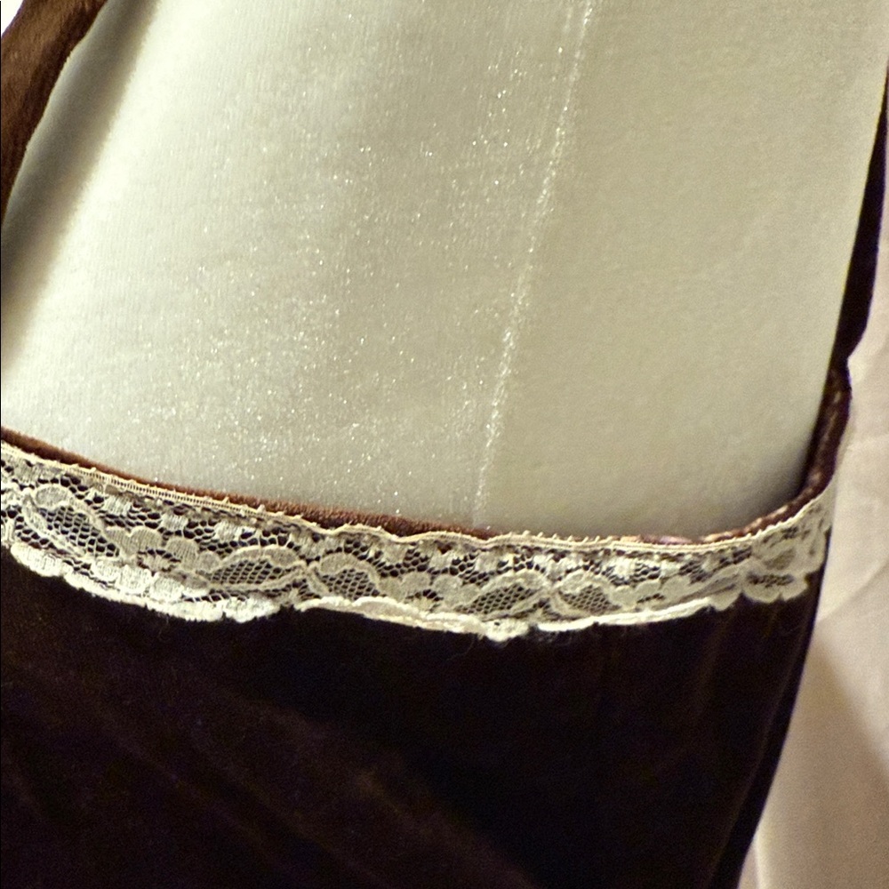 Gunne Sax Floral Dress in Brown and White - Picture 7 of 12
